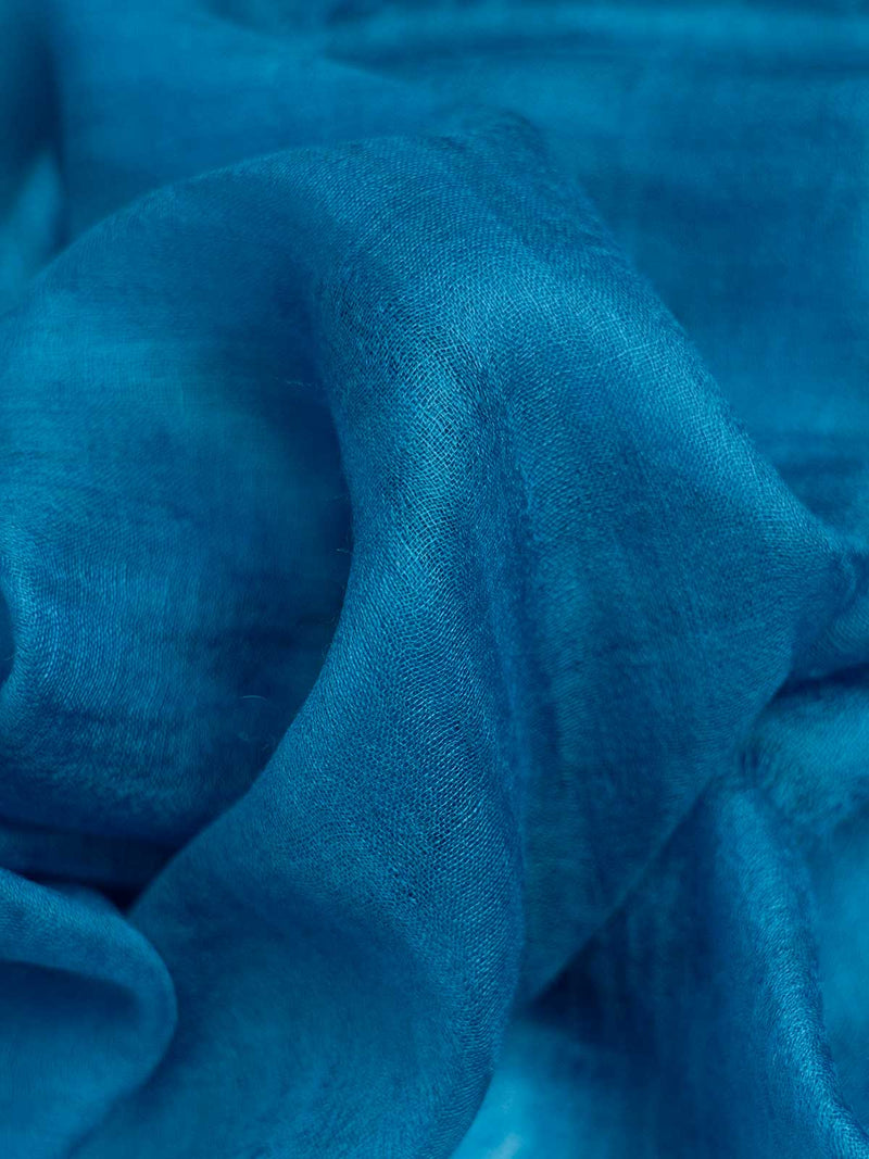 Featherlight Teal Cashmere Scarf