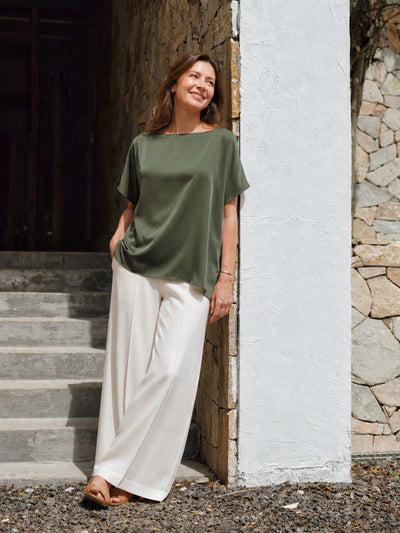 Moss Silk Ease Top