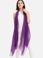 Featherlight Purple Cashmere Scarf