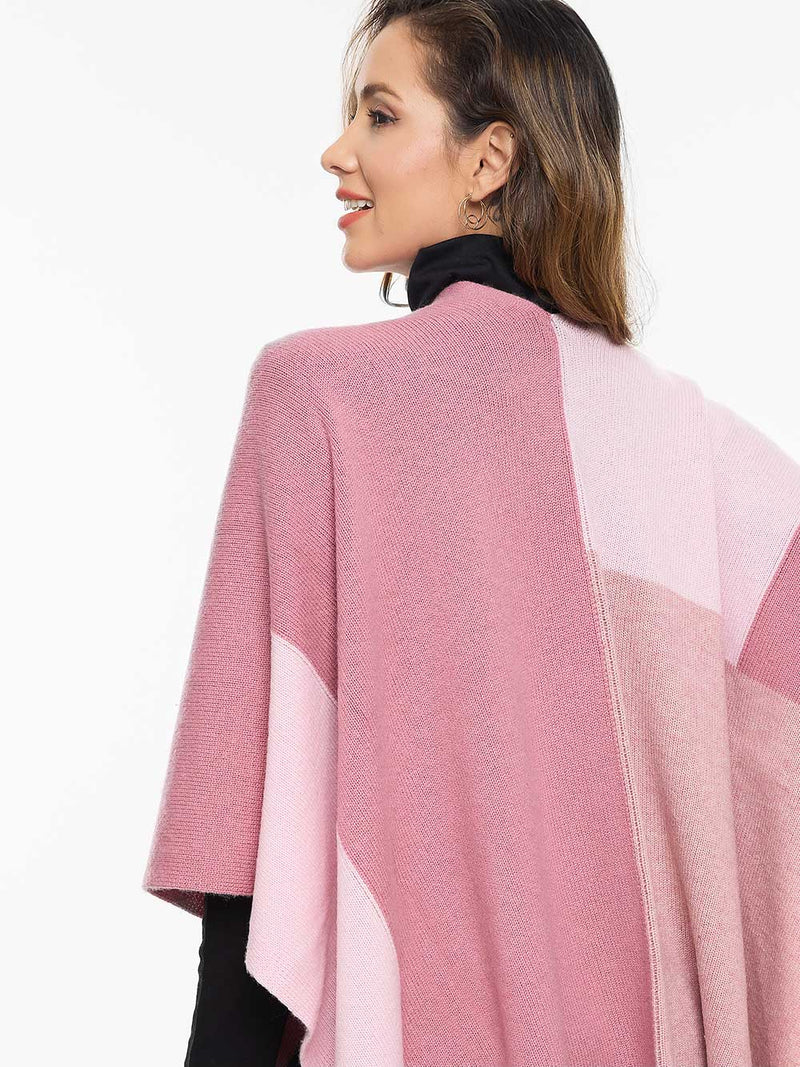 Pink Luxe Button Cape