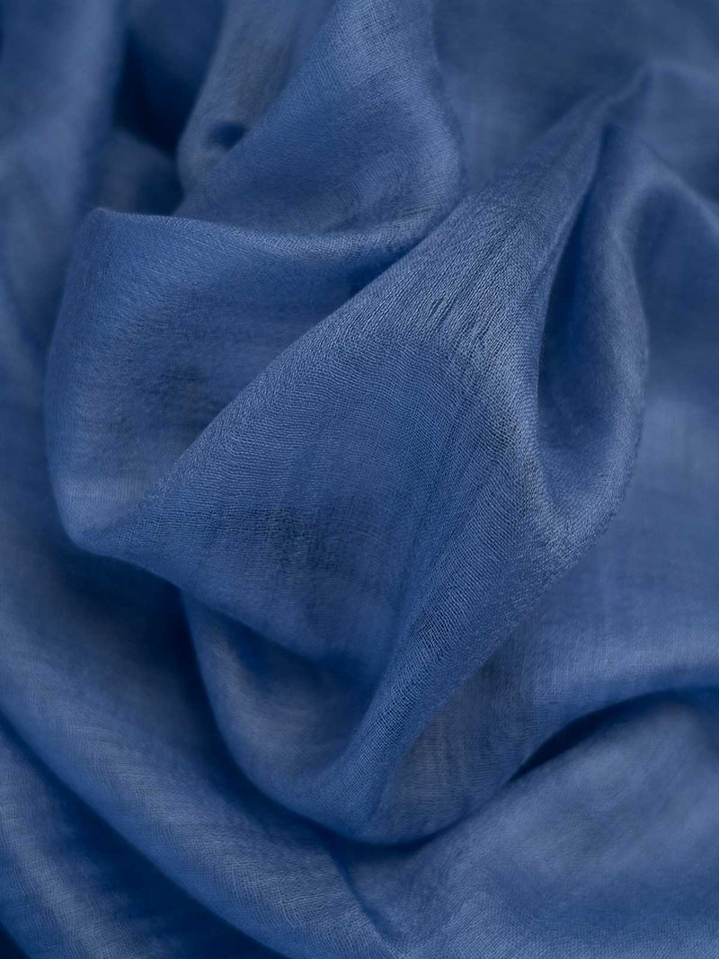 Featherlight Dark Blue Cashmere Scarf