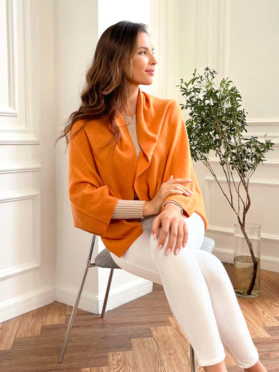 Orange Wearable Cashmere Wrap