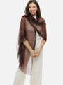 Featherlight Brown Cashmere Scarf