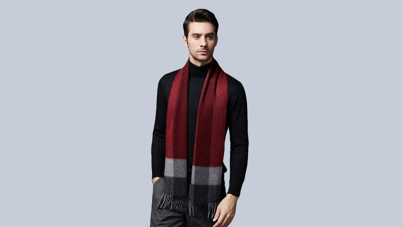Cashmere Scarf Mens
