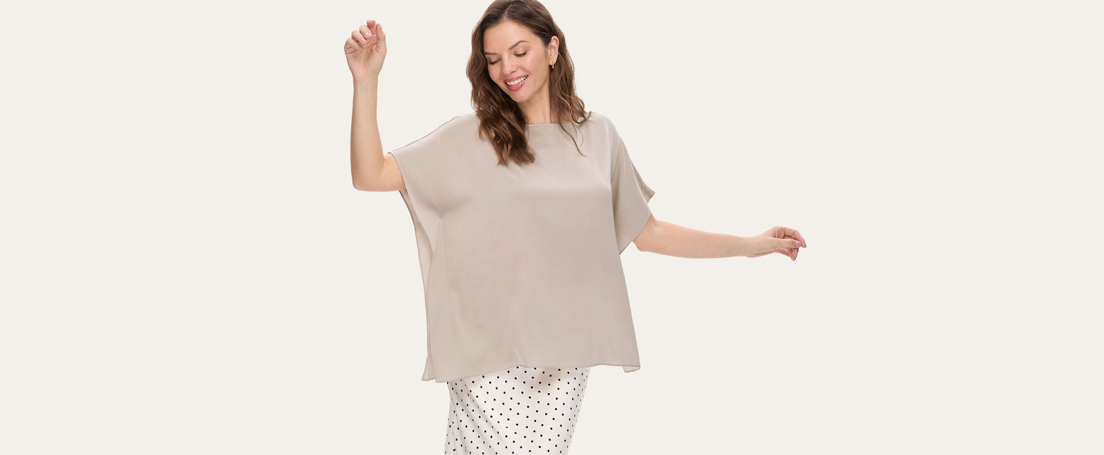 Womens Silk Ease Top