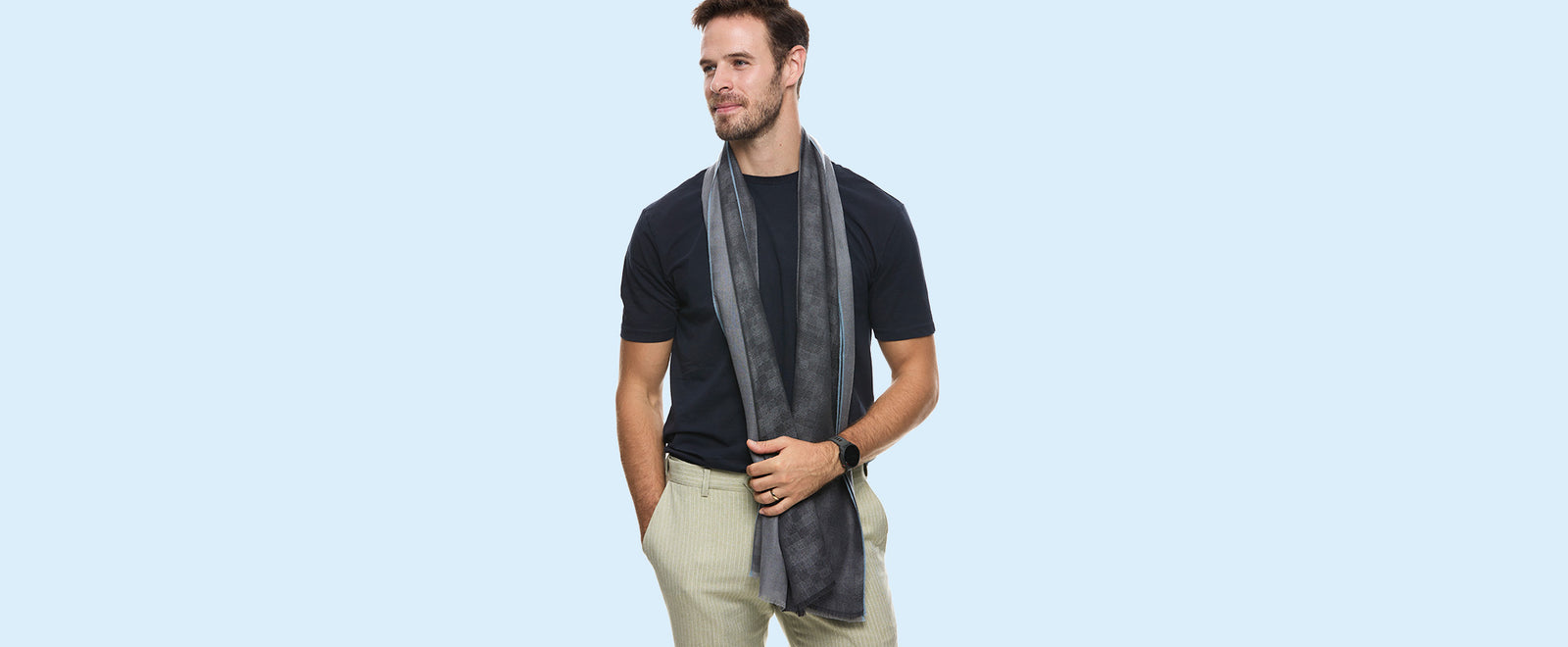 Mens Cashmere Scarf