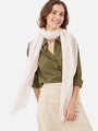 Featherlight Ivory Cashmere Scarf