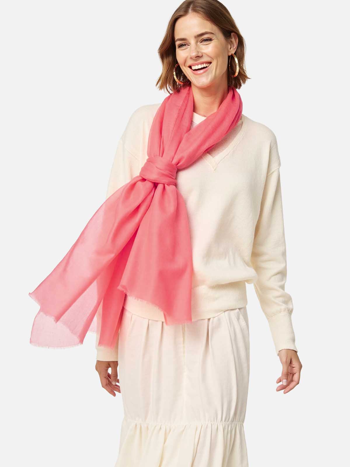 CORAL CASHMERE SCARF - MINT main image 0