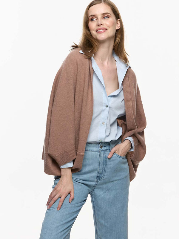 100% Cashmere Wrap| Camel Wearable Cashmere Wrap | Ovcio