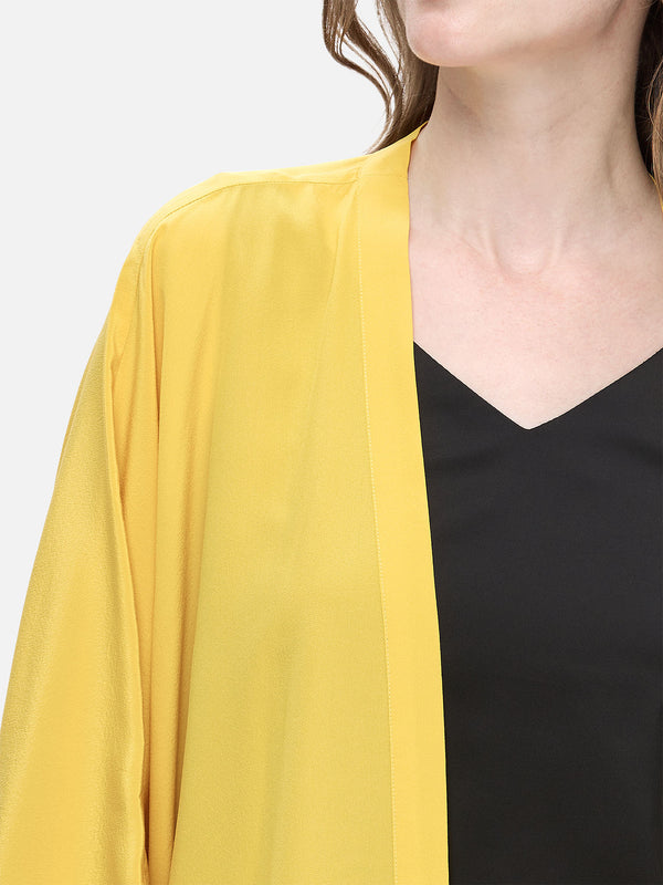 Silk Cardigan | Yellow | Ovcio Silk Cardigan | Yellow | Ovcio
