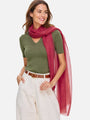 Featherlight Garnet Cashmere Scarf