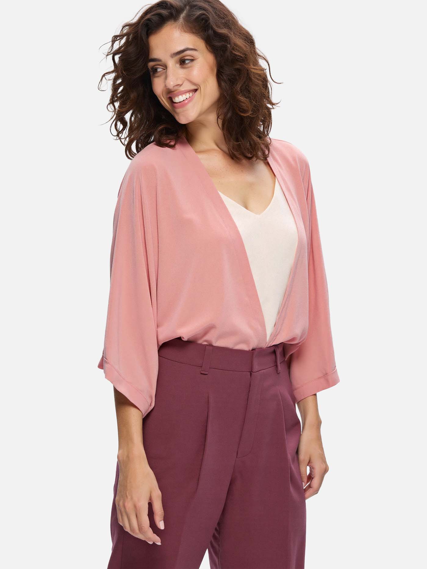 silk cardigan