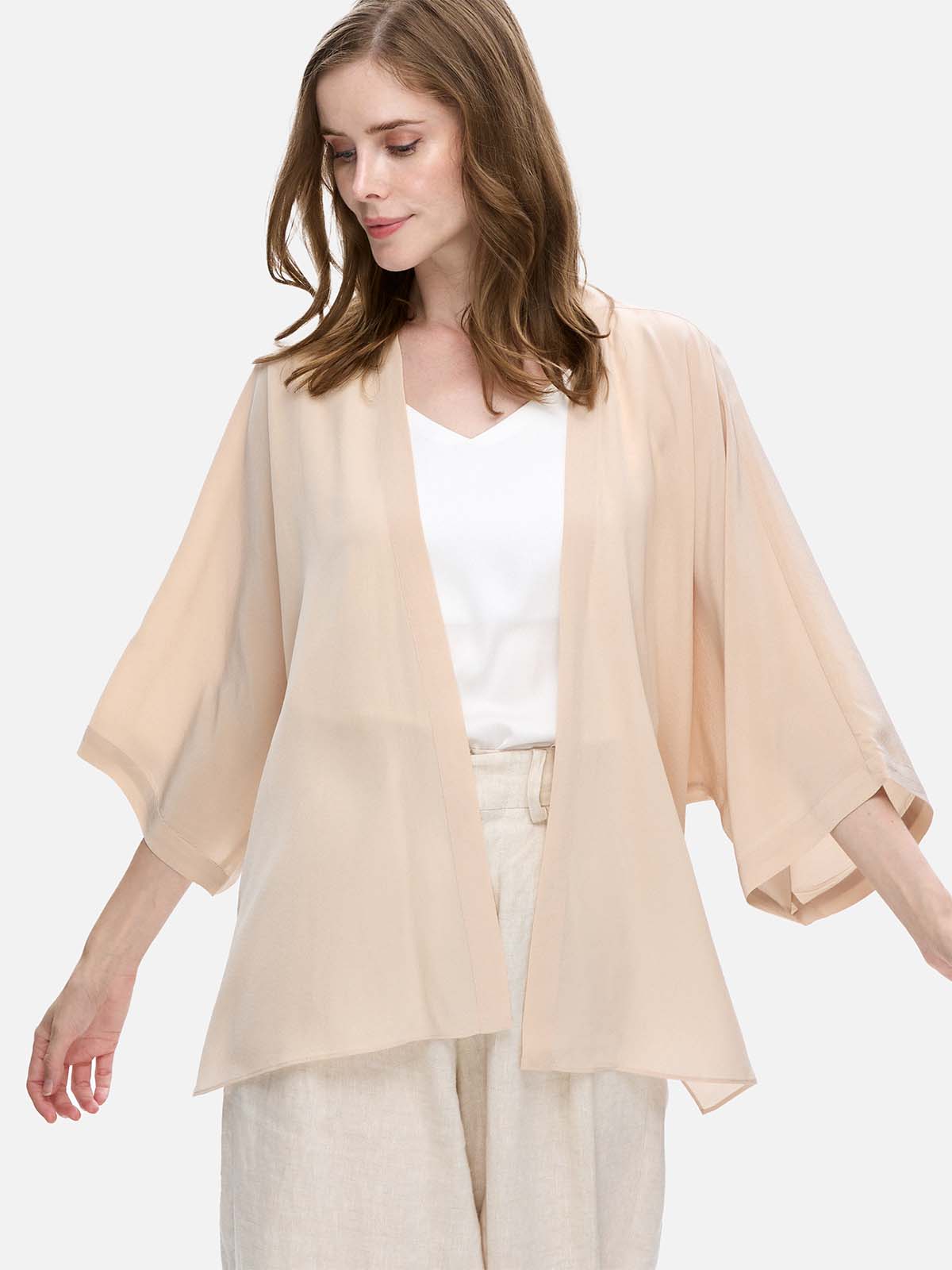 silk cardigan