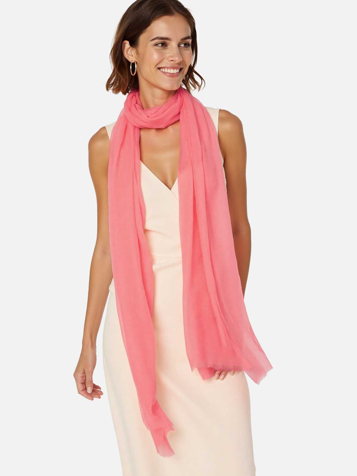 CORAL CASHMERE SCARF - MINT main image 1