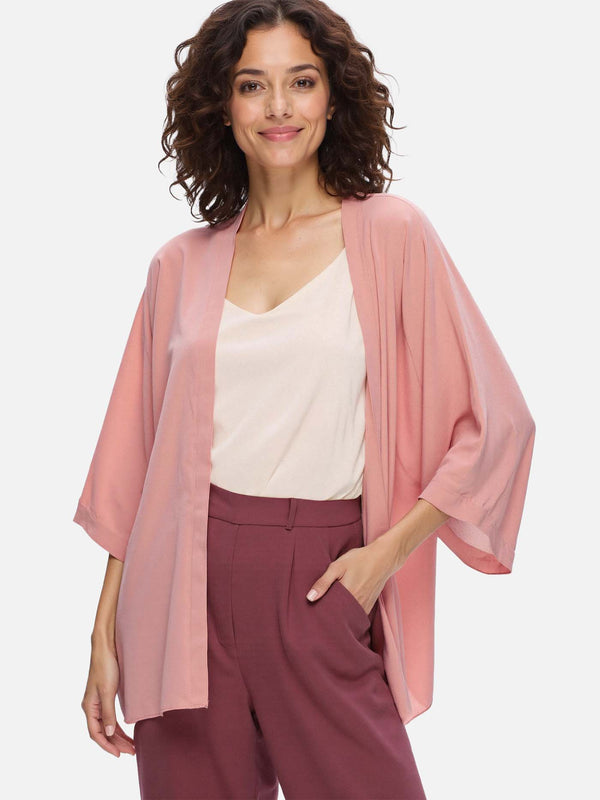 Silk Cardigan | Dusty Rose | Ovcio