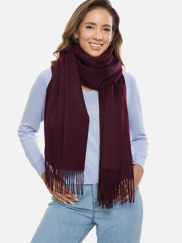Purple Cashmere Wrap | 100% Cashmere Scarf | Ovcio
