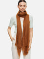 Featherlight Chocolate Cashmere Scarf
