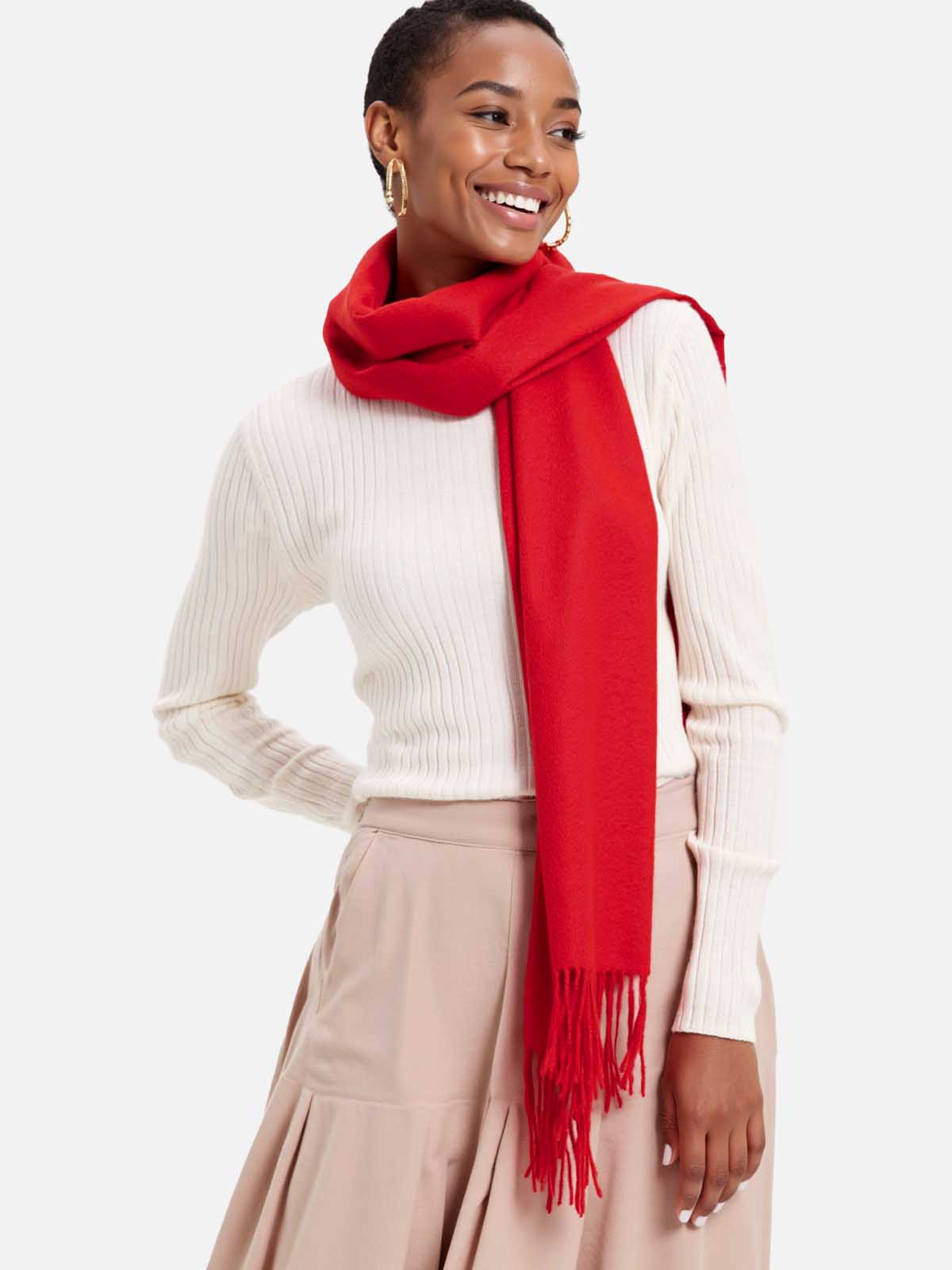 red scarf for dress Glam Scarf Mini Dress Adeline