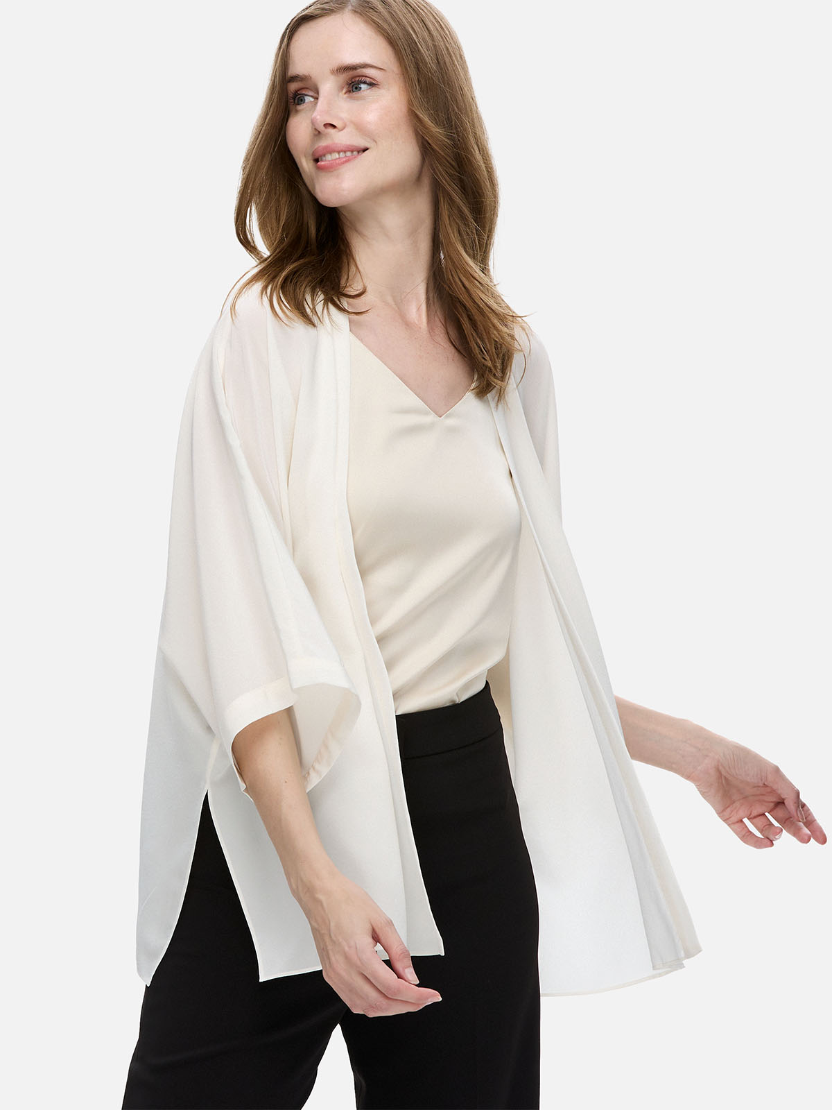 silk cardigan