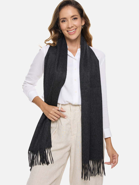 100% Cashmere Scarf | Charcoal Gray | Ovcio