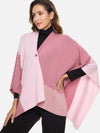 Pink Luxe Button Cape