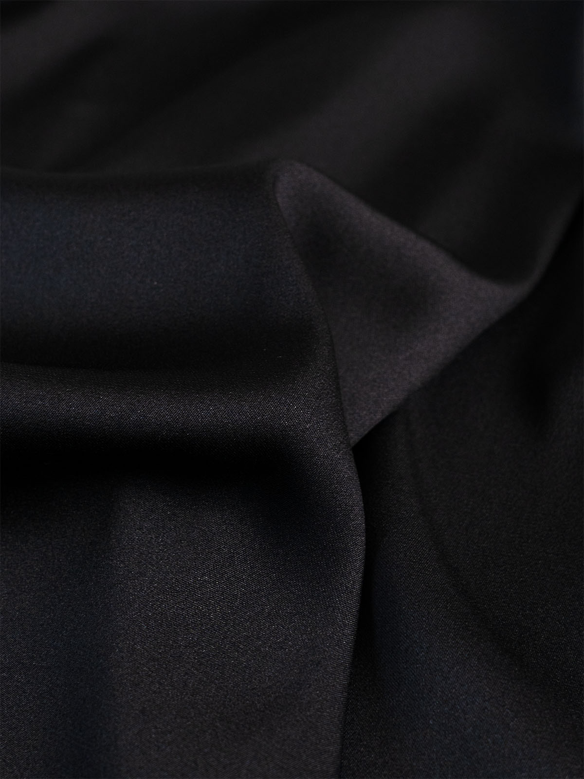 Close-up of black silk