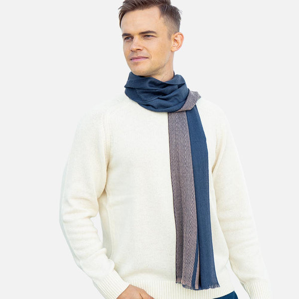 Men's Black Cashmere Scarf Ovcio